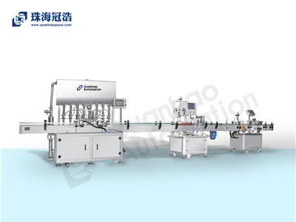 自動化膏體、液體灌裝、旋蓋、貼標生產線